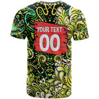 Personalized Sydney Thunder Cricket T Shirt Hippie Psychedelic Pattern Vibrant Mandala Art Style