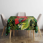 Personalized Sydney Thunder Cricket Tablecloth Hippie Psychedelic Pattern Vibrant Mandala Art Style
