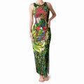 Personalized Sydney Thunder Cricket Tank Maxi Dress Hippie Psychedelic Pattern Vibrant Mandala Art Style