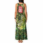Personalized Sydney Thunder Cricket Tank Maxi Dress Hippie Psychedelic Pattern Vibrant Mandala Art Style