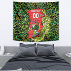 Personalized Sydney Thunder Cricket Tapestry Hippie Psychedelic Pattern Vibrant Mandala Art Style