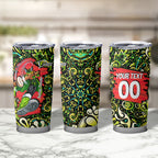 Personalized Sydney Thunder Cricket Tumbler Cup Hippie Psychedelic Pattern Vibrant Mandala Art Style