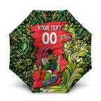 Personalized Sydney Thunder Cricket Umbrella Hippie Psychedelic Pattern Vibrant Mandala Art Style