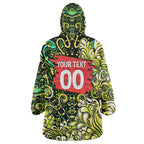 Personalized Sydney Thunder Cricket Wearable Blanket Hoodie Hippie Psychedelic Pattern Vibrant Mandala Art Style