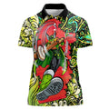Personalized Sydney Thunder Cricket Women Polo Shirt Hippie Psychedelic Pattern Vibrant Mandala Art Style