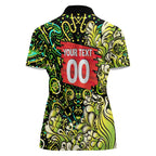 Personalized Sydney Thunder Cricket Women Polo Shirt Hippie Psychedelic Pattern Vibrant Mandala Art Style