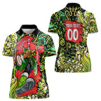 Personalized Sydney Thunder Cricket Women Polo Shirt Hippie Psychedelic Pattern Vibrant Mandala Art Style