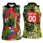 Personalized Sydney Thunder Cricket Women Sleeveless Polo Shirt Hippie Psychedelic Pattern Vibrant Mandala Art Style
