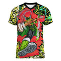 Personalized Sydney Thunder Cricket Women V-Neck T-Shirt Hippie Psychedelic Pattern Vibrant Mandala Art Style