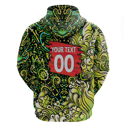 Personalized Sydney Thunder Cricket Zip Hoodie Hippie Psychedelic Pattern Vibrant Mandala Art Style