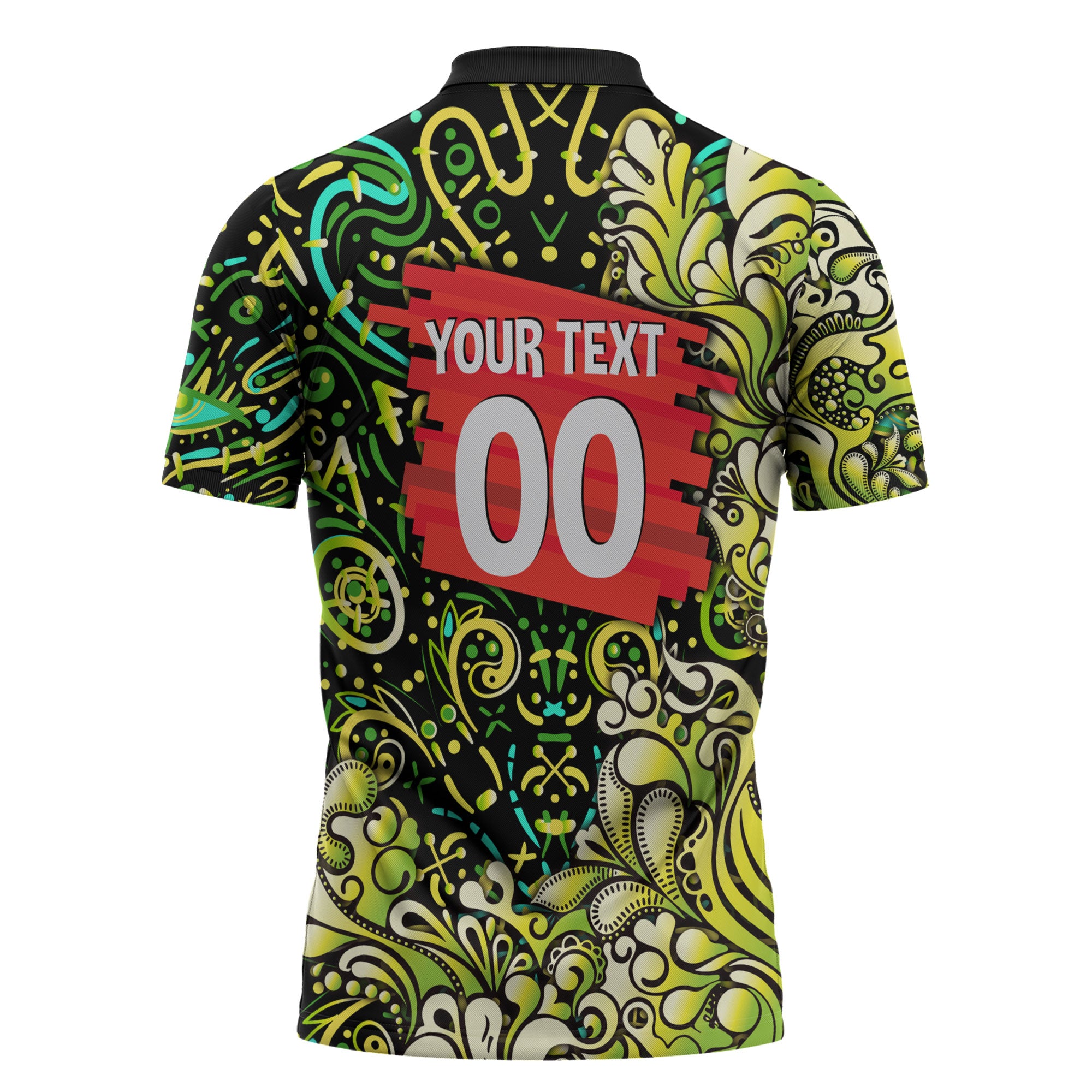 Personalized Sydney Thunder Cricket Zipper Polo Shirt Hippie Psychedelic Pattern Vibrant Mandala Art Style