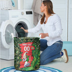 Personalized Melbourne Stars Cricket Laundry Basket Hippie Psychedelic Pattern Vibrant Mandala Art Style