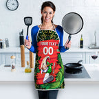 Personalized Melbourne Stars Cricket Apron Hippie Psychedelic Pattern Vibrant Mandala Art Style
