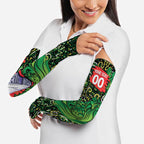 Personalized Melbourne Stars Cricket Arm Sleeves Hippie Psychedelic Pattern Vibrant Mandala Art Style