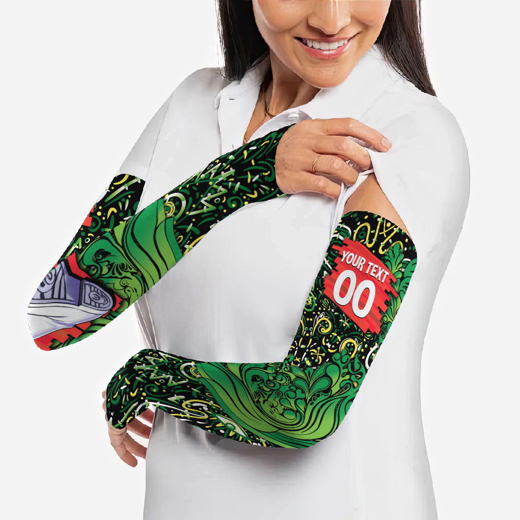 Personalized Melbourne Stars Cricket Arm Sleeves Hippie Psychedelic Pattern Vibrant Mandala Art Style