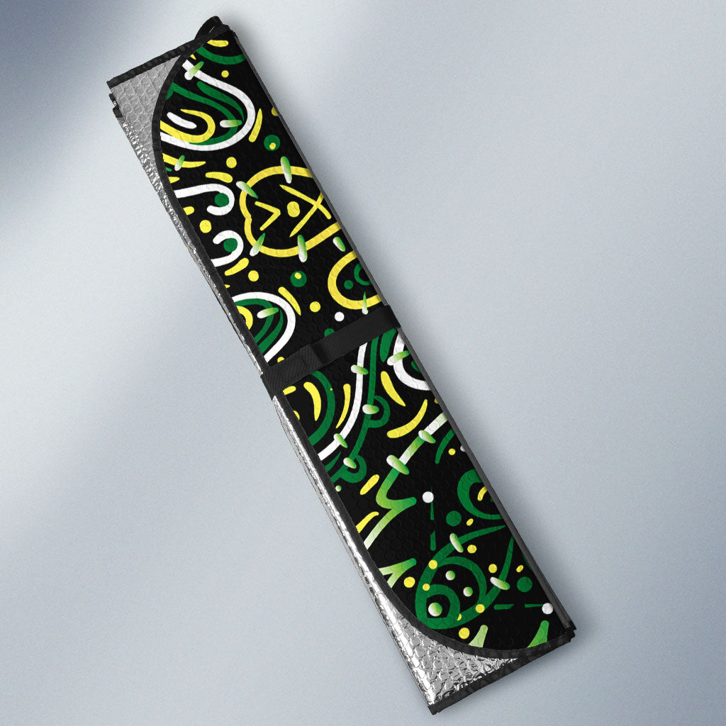 Personalized Melbourne Stars Cricket Auto Sun Shade Hippie Psychedelic Pattern Vibrant Mandala Art Style