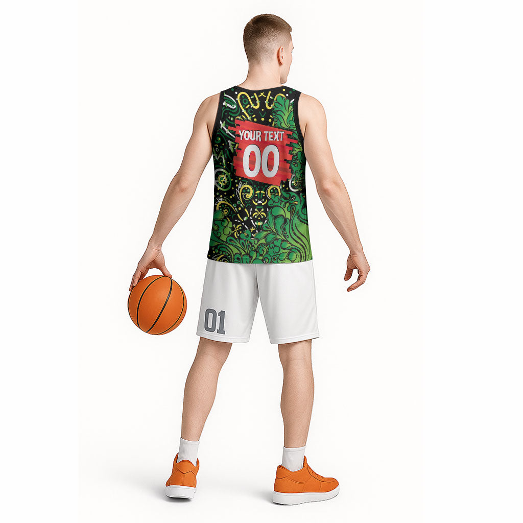 Personalized Melbourne Stars Cricket Basketball Jersey Hippie Psychedelic Pattern Vibrant Mandala Art Style