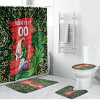 Personalized Melbourne Stars Cricket Bathroom Set Hippie Psychedelic Pattern Vibrant Mandala Art Style