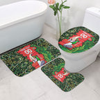 Personalized Melbourne Stars Cricket Bathroom Set Hippie Psychedelic Pattern Vibrant Mandala Art Style