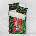 Personalized Melbourne Stars Cricket Bedding Set Hippie Psychedelic Pattern Vibrant Mandala Art Style