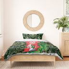 Personalized Melbourne Stars Cricket Bedding Set Hippie Psychedelic Pattern Vibrant Mandala Art Style