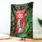 Personalized Melbourne Stars Cricket Blanket Hippie Psychedelic Pattern Vibrant Mandala Art Style