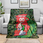 Personalized Melbourne Stars Cricket Blanket Hippie Psychedelic Pattern Vibrant Mandala Art Style