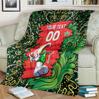 Personalized Melbourne Stars Cricket Blanket Hippie Psychedelic Pattern Vibrant Mandala Art Style