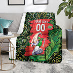 Personalized Melbourne Stars Cricket Blanket Hippie Psychedelic Pattern Vibrant Mandala Art Style