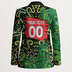 Personalized Melbourne Stars Cricket Blazer Hippie Psychedelic Pattern Vibrant Mandala Art Style