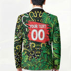 Personalized Melbourne Stars Cricket Blazer Hippie Psychedelic Pattern Vibrant Mandala Art Style