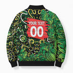 Personalized Melbourne Stars Cricket Bomber Puffer Jacket Hippie Psychedelic Pattern Vibrant Mandala Art Style