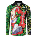 Personalized Melbourne Stars Cricket Button Sweatshirt Hippie Psychedelic Pattern Vibrant Mandala Art Style
