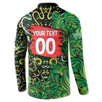 Personalized Melbourne Stars Cricket Button Sweatshirt Hippie Psychedelic Pattern Vibrant Mandala Art Style