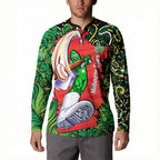 Personalized Melbourne Stars Cricket Button Sweatshirt Hippie Psychedelic Pattern Vibrant Mandala Art Style