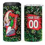 Personalized Melbourne Stars Cricket 4 in 1 Can Cooler Tumbler Hippie Psychedelic Pattern Vibrant Mandala Art Style