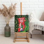 Personalized Melbourne Stars Cricket Canvas Wall Art Hippie Psychedelic Pattern Vibrant Mandala Art Style