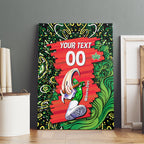 Personalized Melbourne Stars Cricket Canvas Wall Art Hippie Psychedelic Pattern Vibrant Mandala Art Style