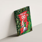 Personalized Melbourne Stars Cricket Canvas Wall Art Hippie Psychedelic Pattern Vibrant Mandala Art Style