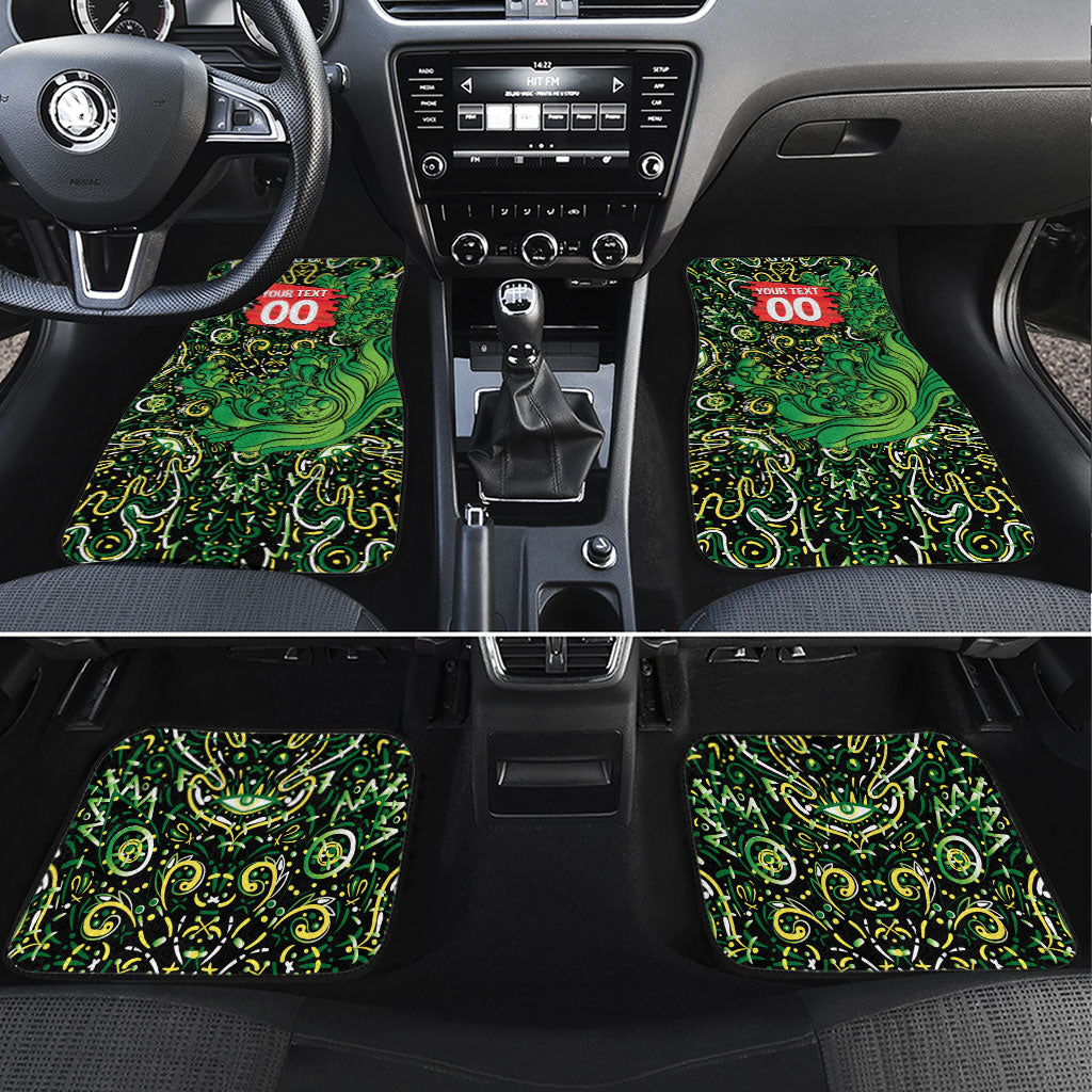 Personalized Melbourne Stars Cricket Car Mats Hippie Psychedelic Pattern Vibrant Mandala Art Style