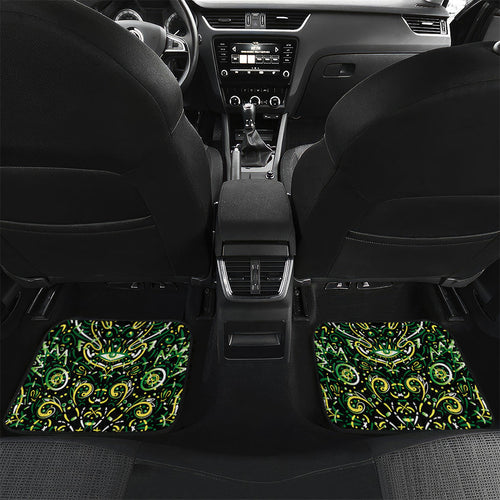 Personalized Melbourne Stars Cricket Car Mats Hippie Psychedelic Pattern Vibrant Mandala Art Style