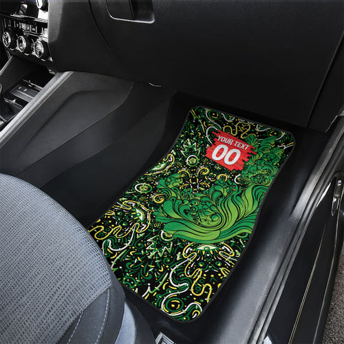 Personalized Melbourne Stars Cricket Car Mats Hippie Psychedelic Pattern Vibrant Mandala Art Style
