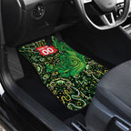 Personalized Melbourne Stars Cricket Car Mats Hippie Psychedelic Pattern Vibrant Mandala Art Style