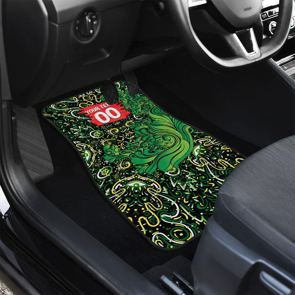 Personalized Melbourne Stars Cricket Car Mats Hippie Psychedelic Pattern Vibrant Mandala Art Style