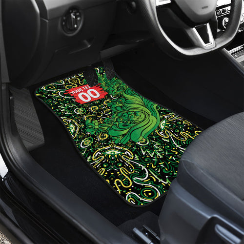 Personalized Melbourne Stars Cricket Car Mats Hippie Psychedelic Pattern Vibrant Mandala Art Style