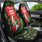 Personalized Melbourne Stars Cricket Car Seat Cover Hippie Psychedelic Pattern Vibrant Mandala Art Style