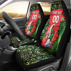 Personalized Melbourne Stars Cricket Car Seat Cover Hippie Psychedelic Pattern Vibrant Mandala Art Style