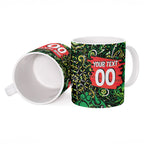 Personalized Melbourne Stars Cricket Ceramic Mug Hippie Psychedelic Pattern Vibrant Mandala Art Style