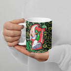 Personalized Melbourne Stars Cricket Ceramic Mug Hippie Psychedelic Pattern Vibrant Mandala Art Style