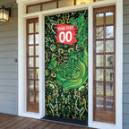 Personalized Melbourne Stars Cricket Door Cover Hippie Psychedelic Pattern Vibrant Mandala Art Style